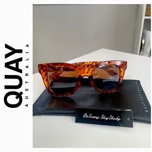 QUAY Australia “After Hours” sunglasses with case and tag, perfect condition